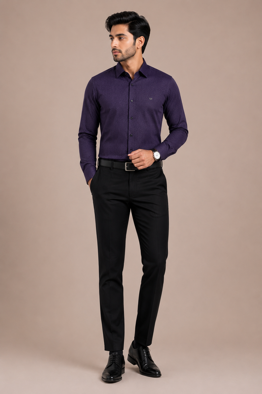 Men's  Textured Formal Shirt