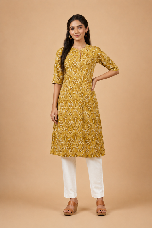 Women’s  Printed A-Line Kurta