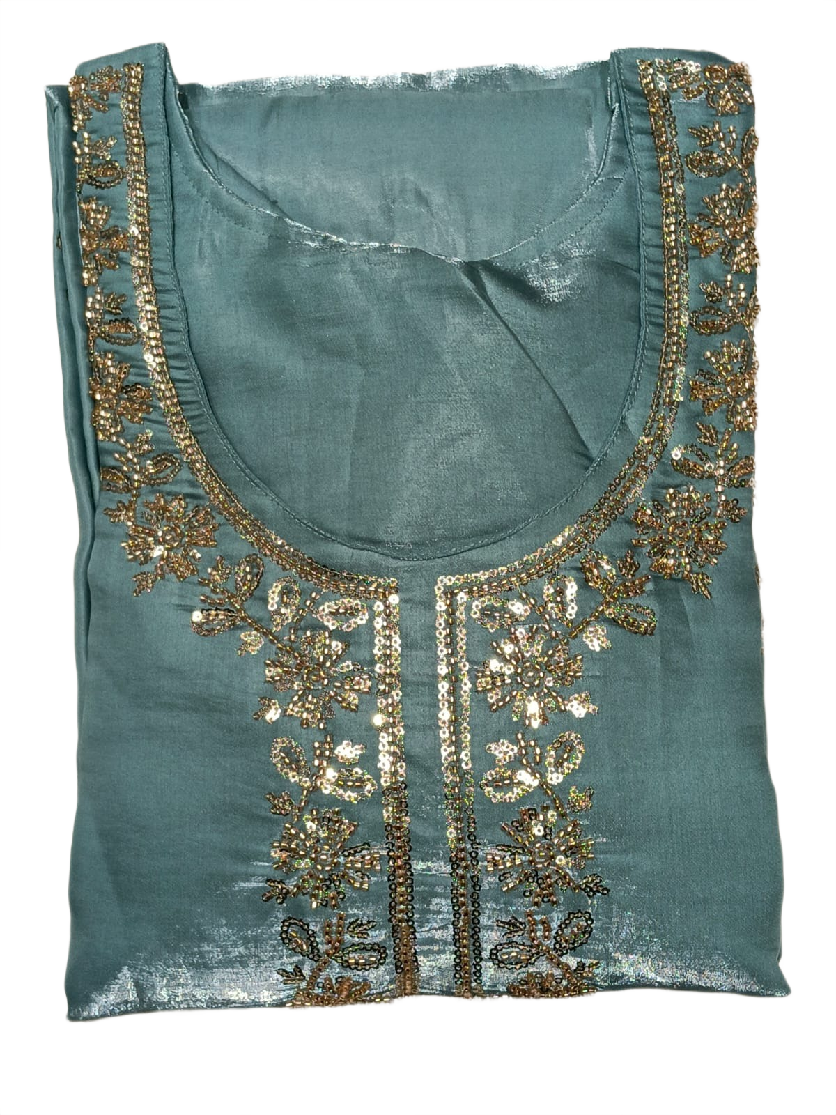 Elegant Sky Blue Embroidered Kurta Set with Dupatta