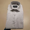 Men White Diamond Printed Formal Shirt