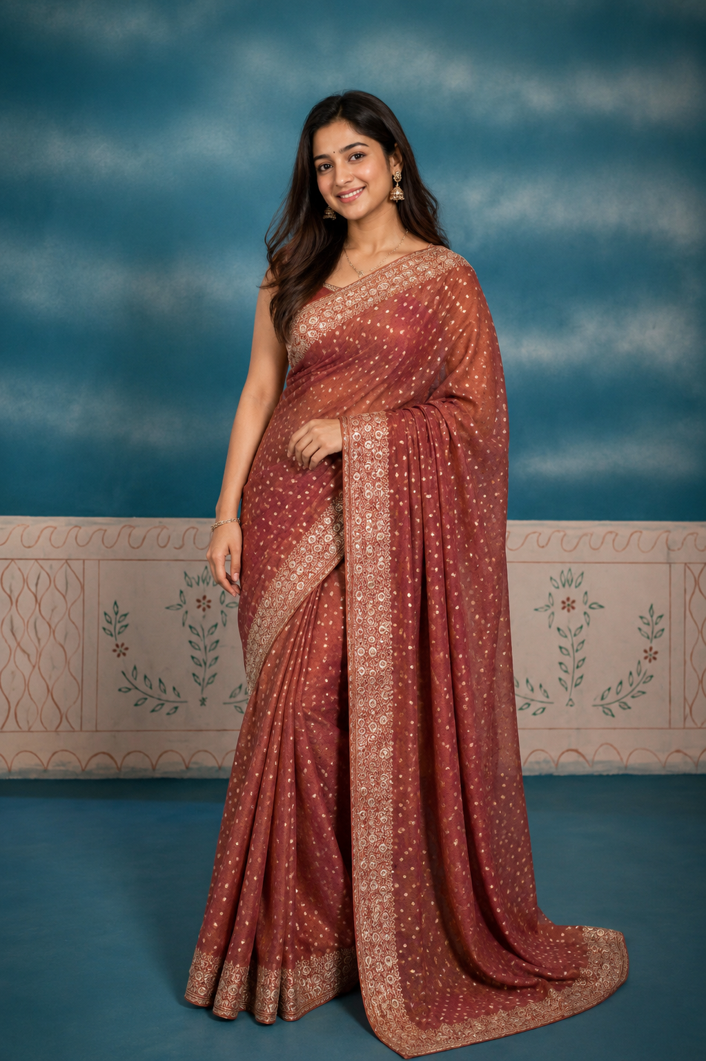 Embellished Designer Saree with Intricate Border
