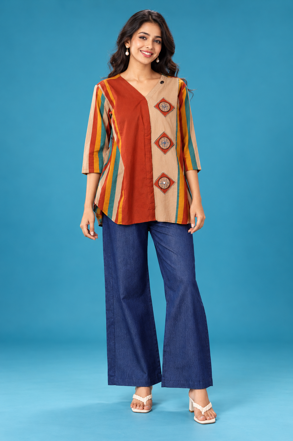 Contemporary Multicolor Tunic