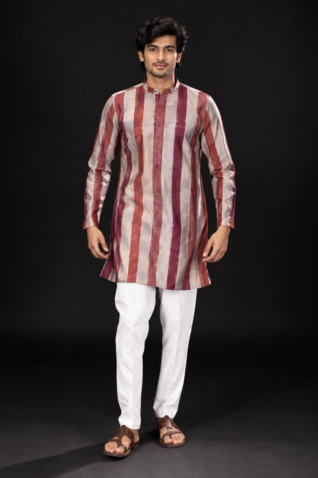 Striped Festive Kurta for Men
