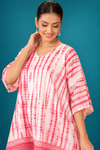 Pink Tie-Dye Kaftan Dress – Elegant Summer Look