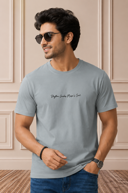 Men's Solid Crew Neck Cotton T-Shirt