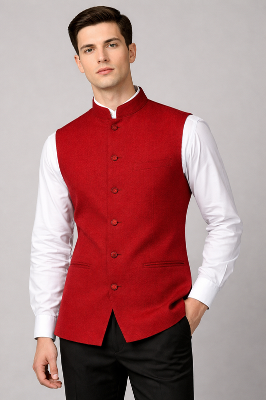Men’s Matty Fabric Nehru Jacket