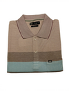 Men's Multi-Stripe Polo T-Shirt with Chest Pocket