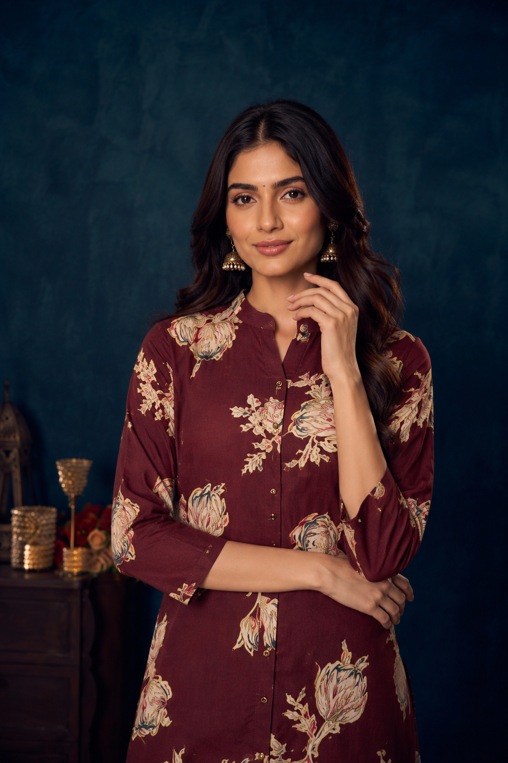 Elegant Floral Printed Kurti