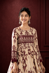 Ethnic Printed Anarkali Dress