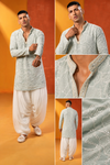 Mint Green Embroidered Kurta Set