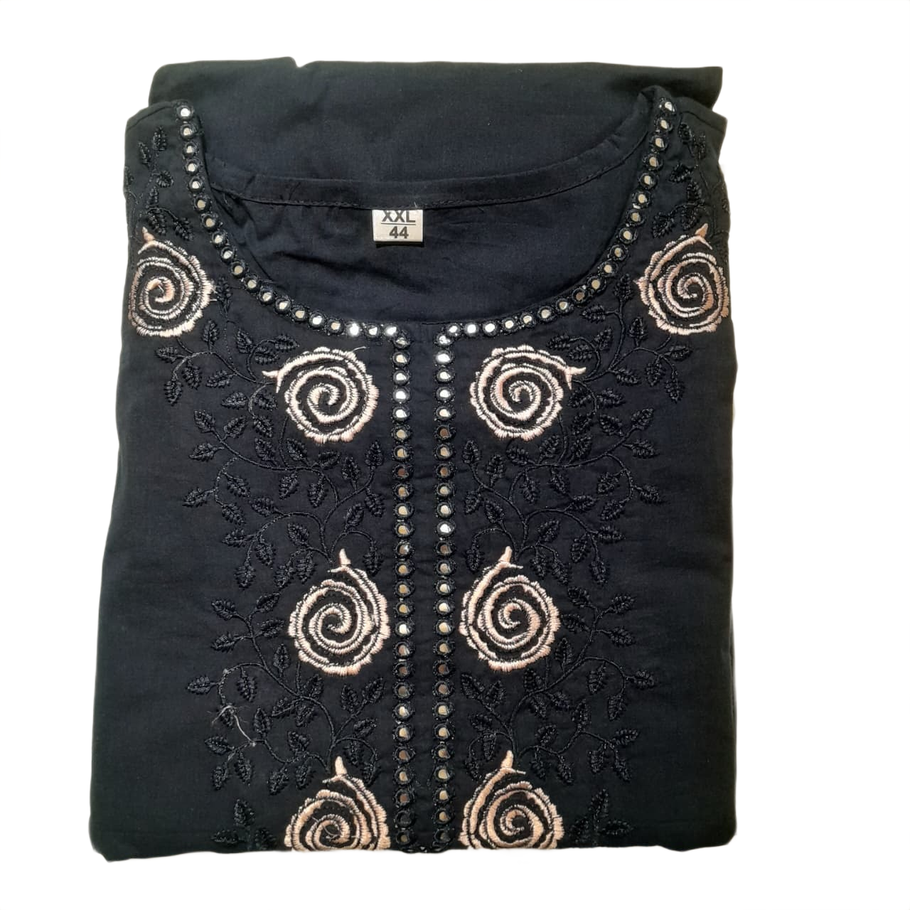 Women’s Rust Embroidered Kurta Pant Dupatta Set