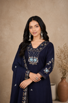 Embroidered Kurta Pant & Dupatta Set