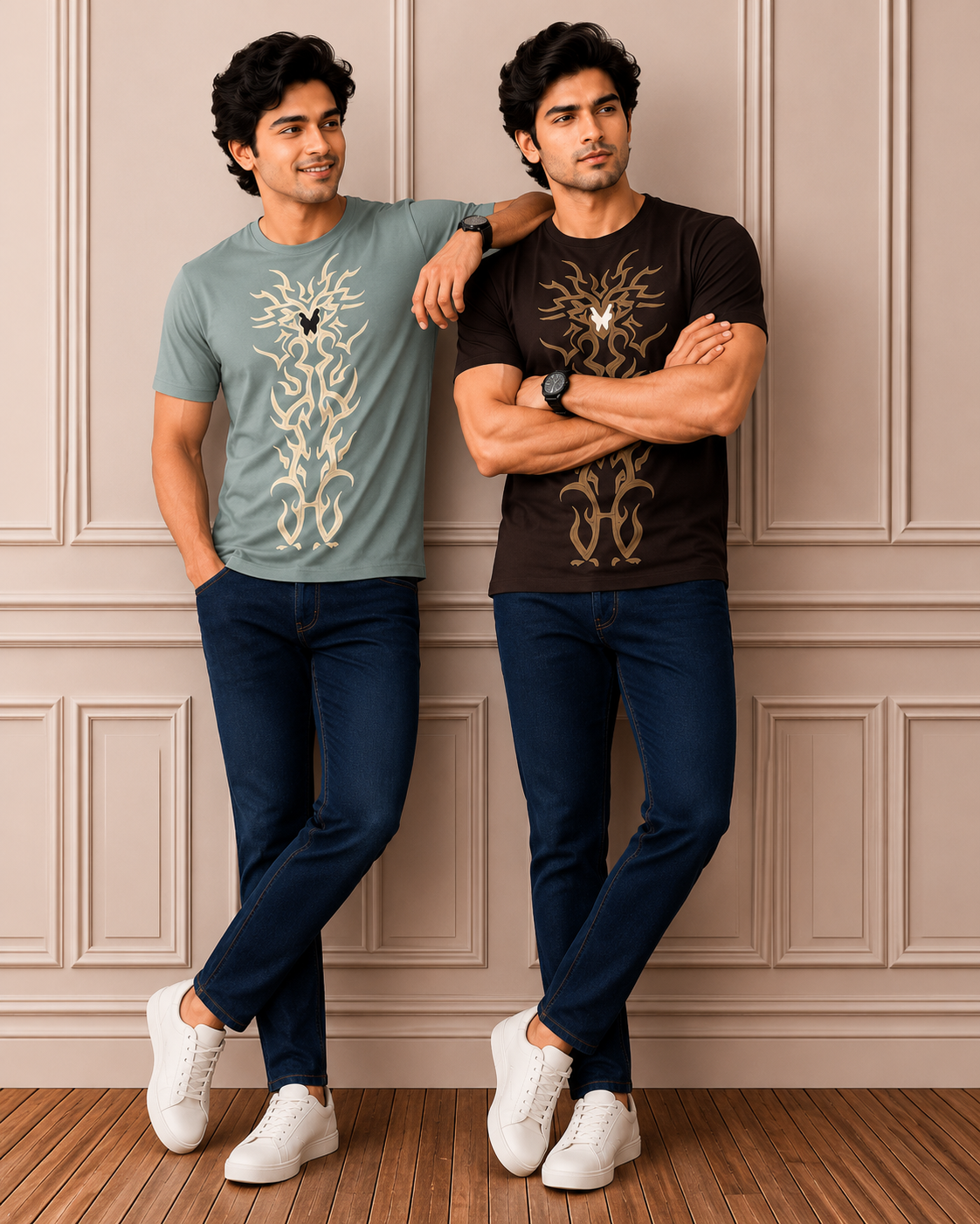 Men's  Tribal Graphic Oversized T-Shirt