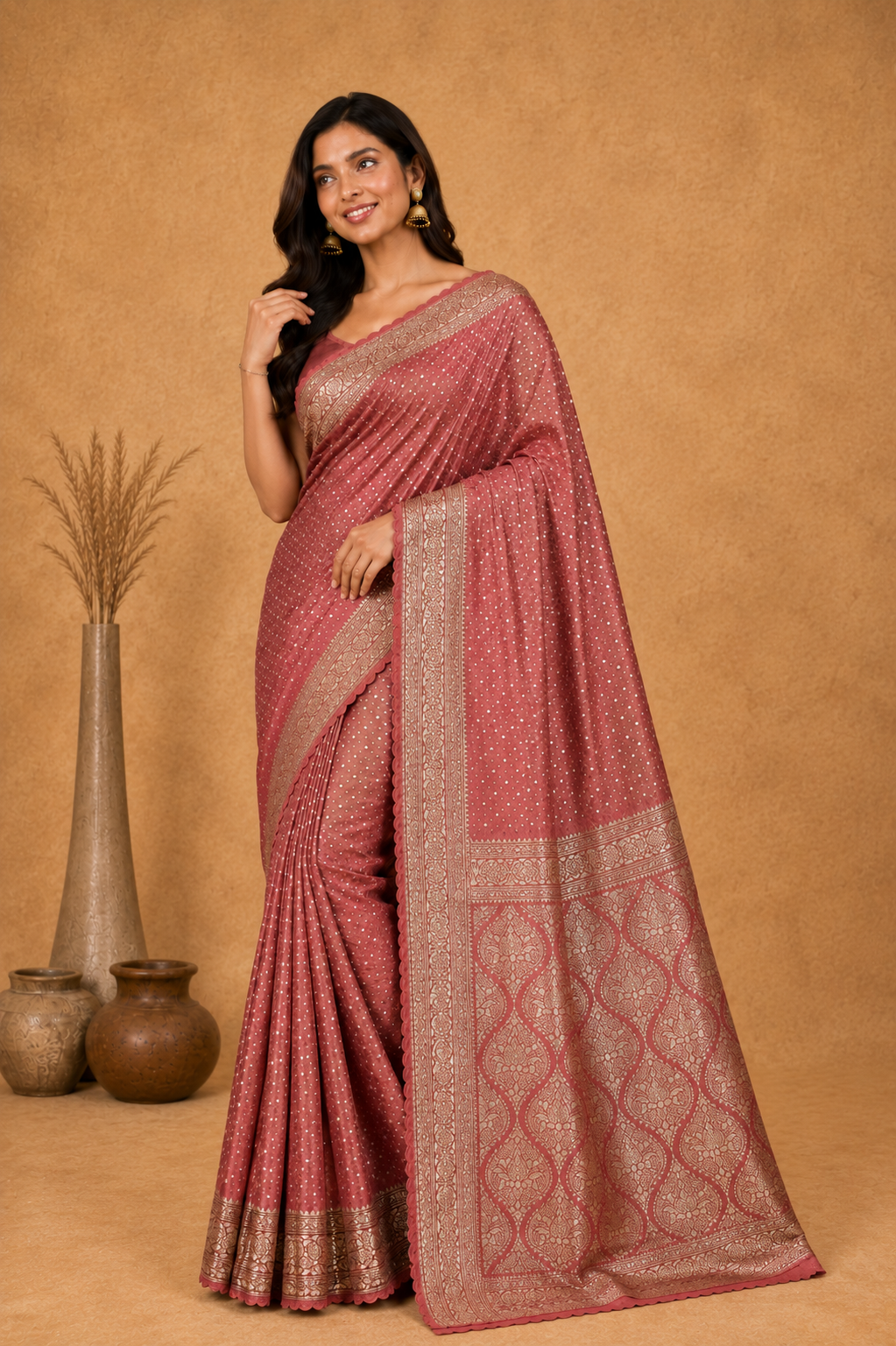 Royal  Saree with Rich Zari Woven pallu