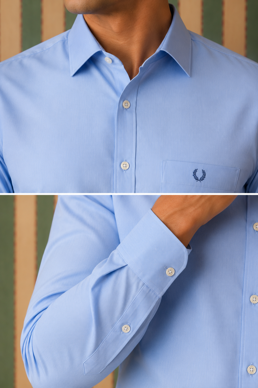 Men's Sky Blue Premium Formal Shirt | Full Sleeve Classic Fit