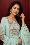 Embroidered Kurti, Bottom & Dupatta Set