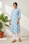 Women’s Abstract Printed A-Line Kurta