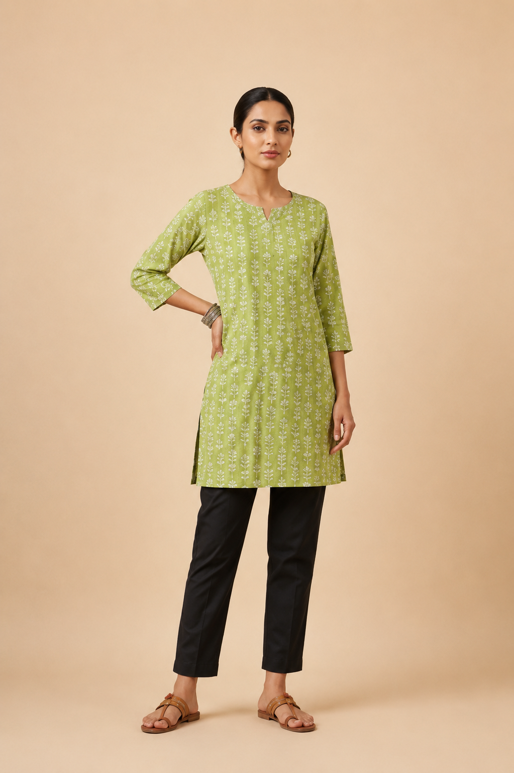 Women’s  Printed Straight Kurti