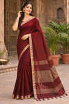 Elegant Maroon Handloom Saree