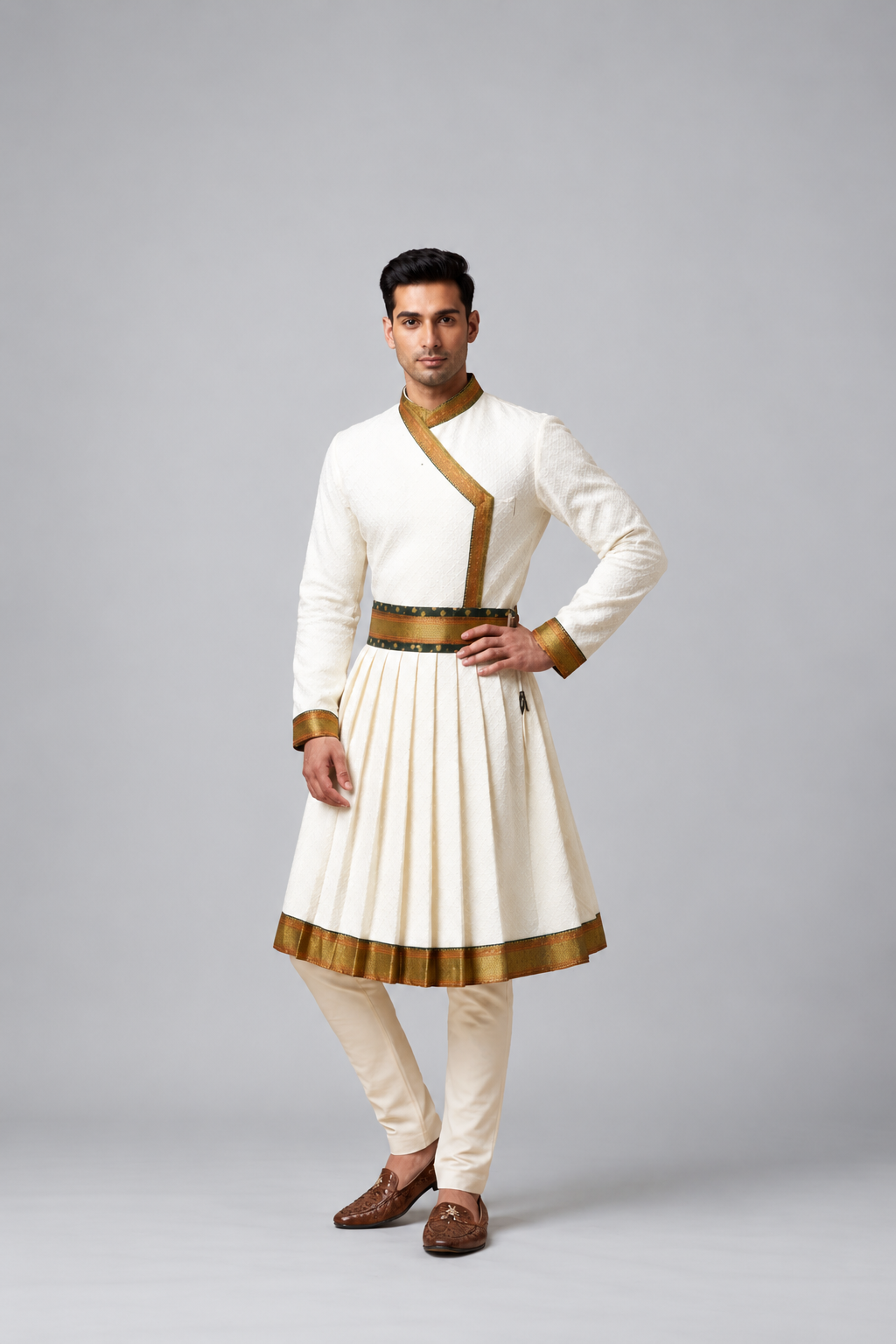 Royal Angarkha Peshwai Outfit