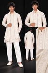 Ivory Embroidered Festive Kurta Set