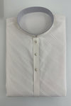 Classic White Textured Kurta