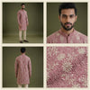 Rose Pink Floral Printed Festive Kurta