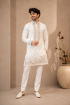 Ivory Elegance Embroidered Kurta Set