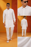 Men's Classic White Kurta Pajama Set