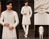 Ivory Embroidered Wedding Kurta