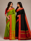 Elegant Silk  Zari Border saree