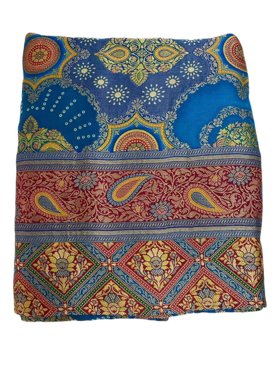 Elegant Royal Blue  Saree with Intricate Heritage Weaving