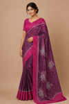 Women’s  Printed Saree with Floral Design