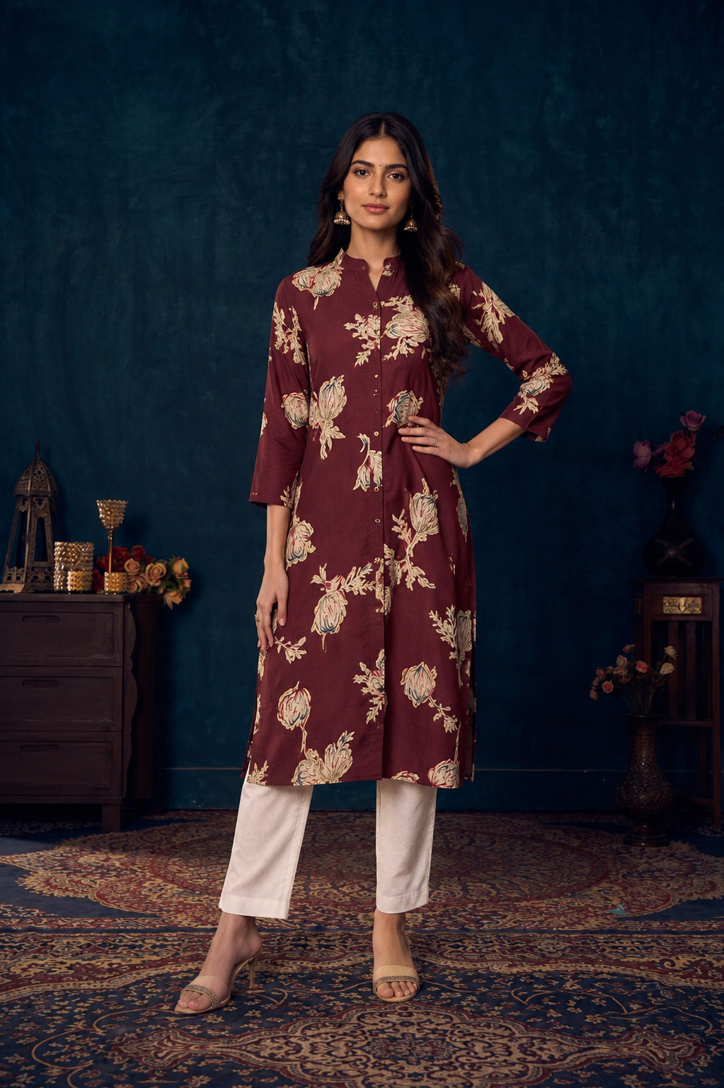 Elegant Floral Printed Kurti