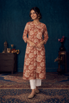 Women's Floral Printed Straight Kurti