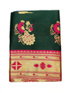 Emerald Green Paithani Saree with Traditional Peacock Pallu