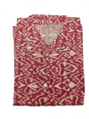Elegant Rose Pink Ikat Print Sleeveless Flared Maxi Dress