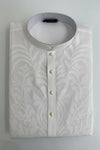 Elegant White Embroidered Kurta Pajama Set