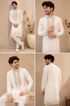 Ivory Elegance Embroidered Kurta Set