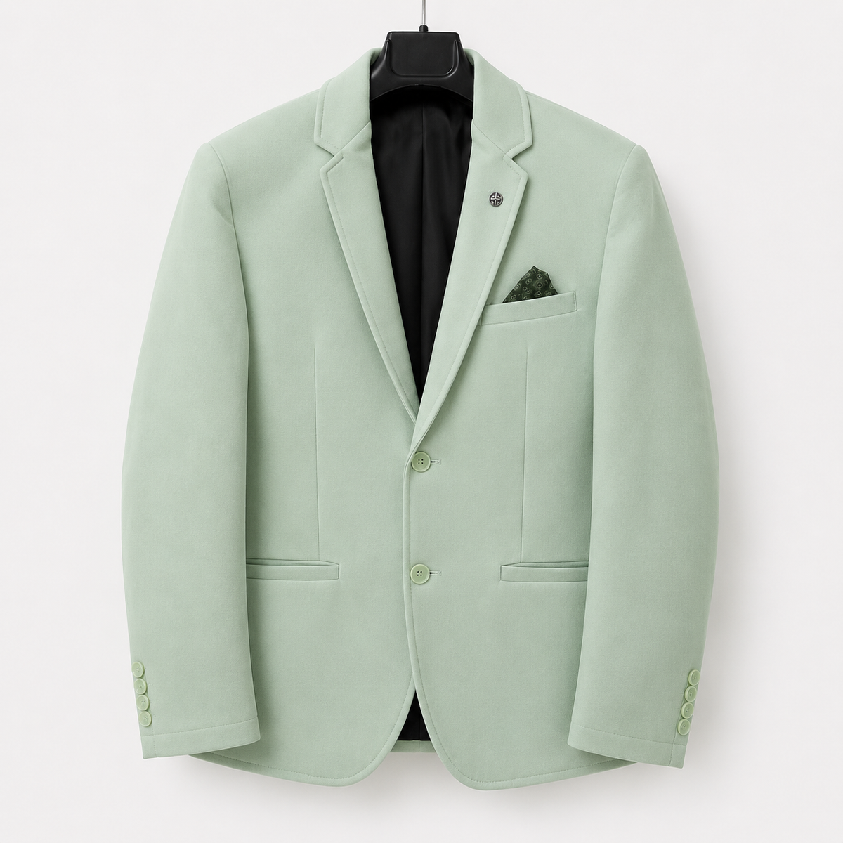 Men's Premium Pista Green Casual Blazer