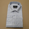 Men Sky Blue Geometric Printed Formal Shirt