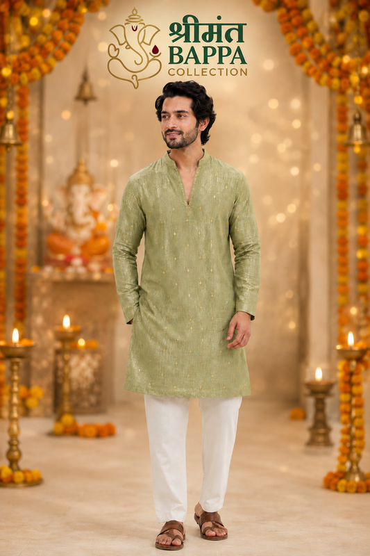 Bappa Collection – Plum Tissue Kurta