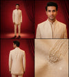 Men’s Ivory Embroidered Indo-Western Suit Set