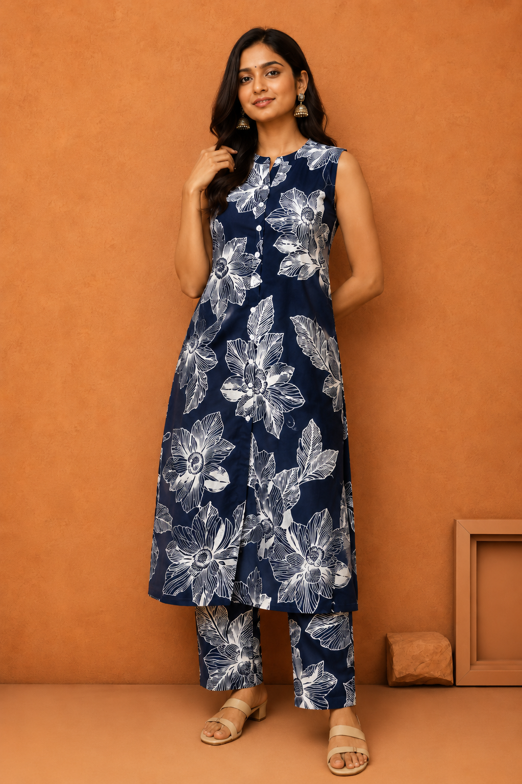 Women's Floral Printed Kurta Pant Set