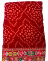 Women's  Bandhani Printed Saree with Designer Border
