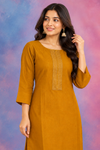 Mustard Yellow Elegant Kurti for Women