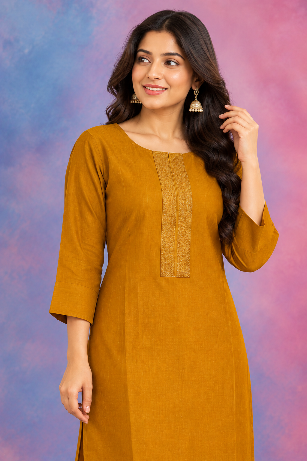 Mustard Yellow Elegant Kurti for Women