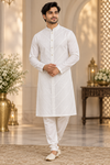 Men’s Ivory White  Festive Kurta