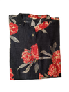 Navy Blue Floral Long Kurti