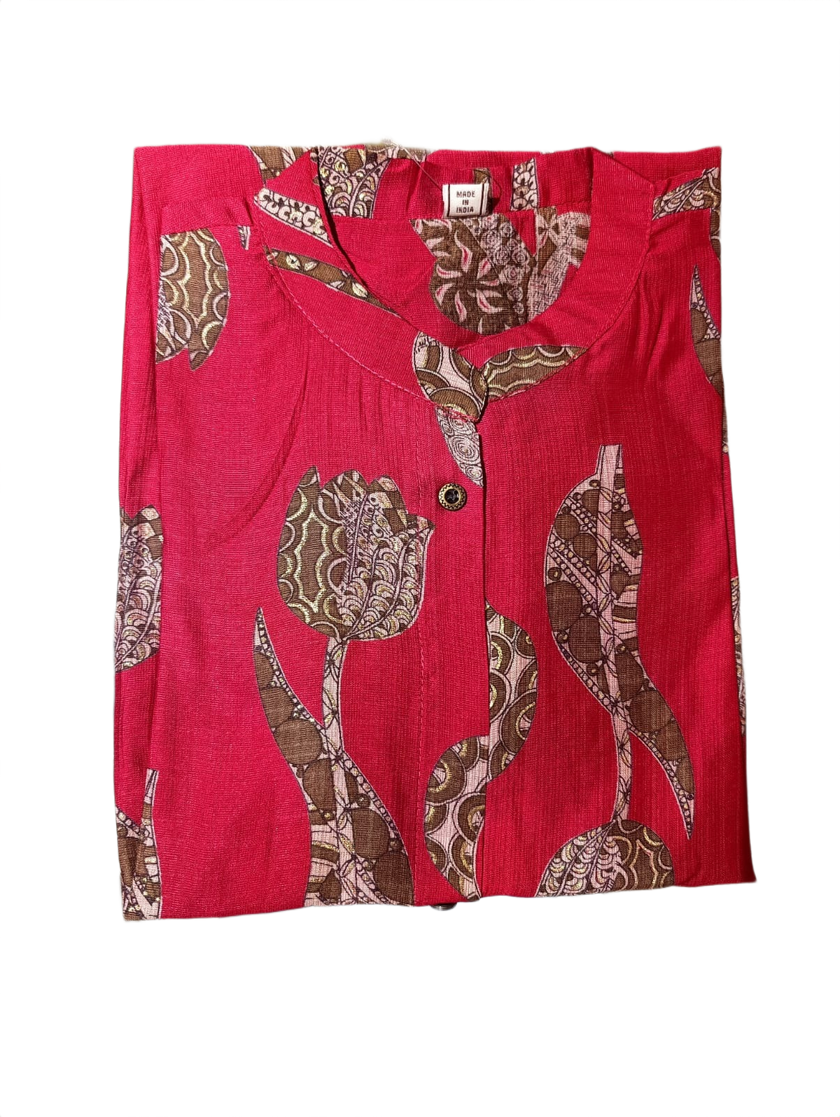Fuchsia Botanical Print Kurti